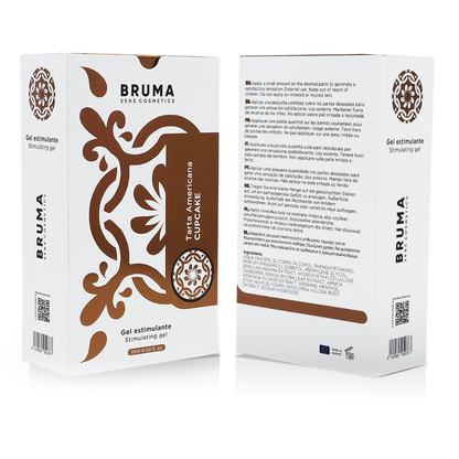 BRUMA Gel Estimulante Íntimo Sabor Cupcake 15 ML para momentos de prazer.