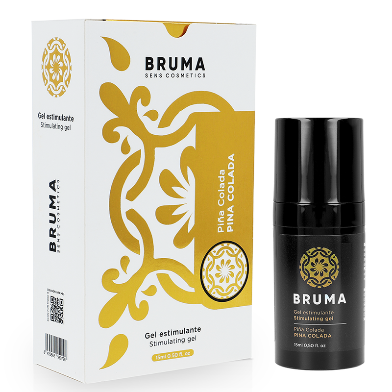 BRUMA Gel Estimulante Intensificador Sabor Pina Colada 15 ML para prazer íntimo e sensorial.