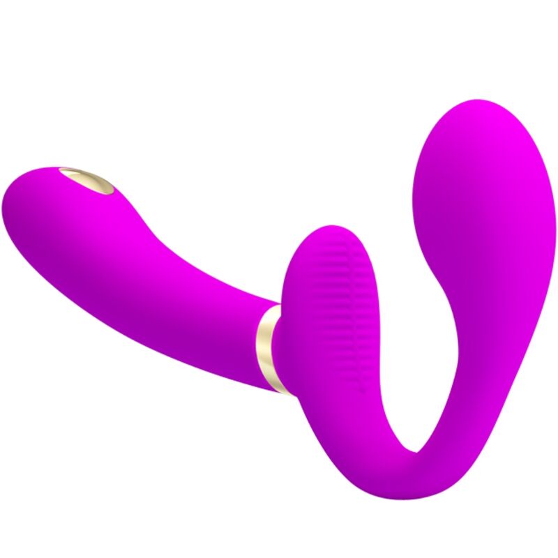 Close-up do Vibrador Duplo PRETTY LOVE Thunderbird com Controle Remoto, exibindo sua forma e detalhes.