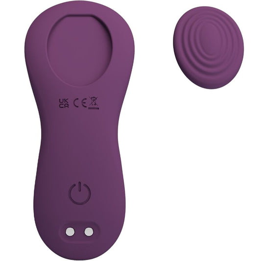 Pretty Love Mane Lay On Massageador de Clitóris com 10 vibrações e controlo remoto, cor roxa