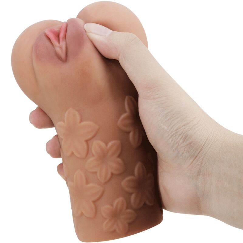 Masturbador Masculino de Vagina e Ânus Realista com Dupla Abertura