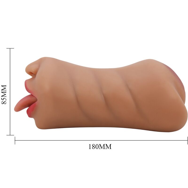 Masturbador Masculino Duplo: Boca e Vagina Realistas