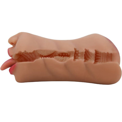 Masturbador Masculino Duplo: Boca e Vagina Realistas