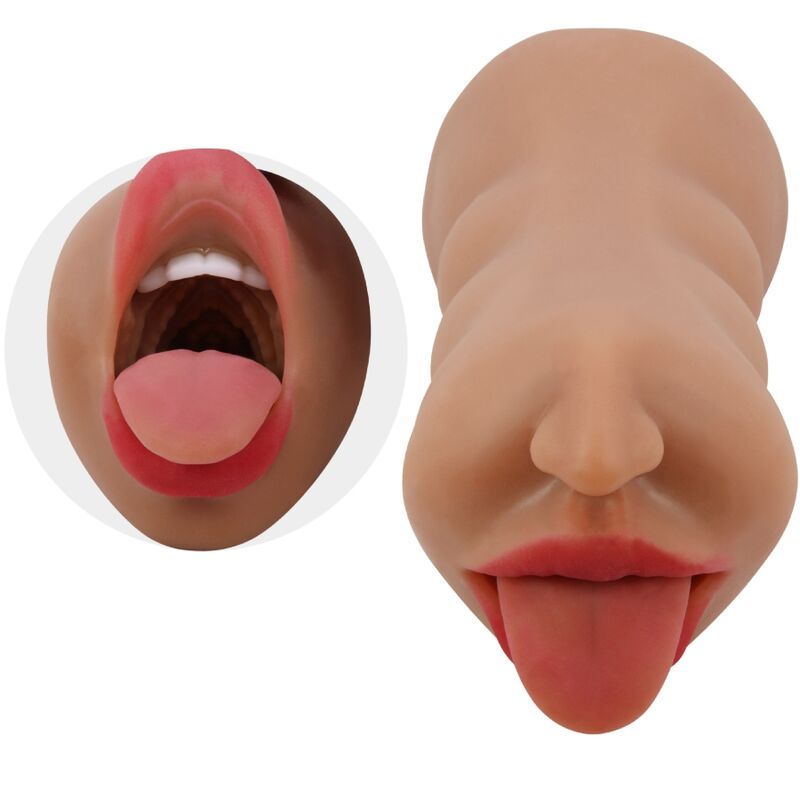 Masturbador Masculino Duplo: Boca e Vagina Realistas