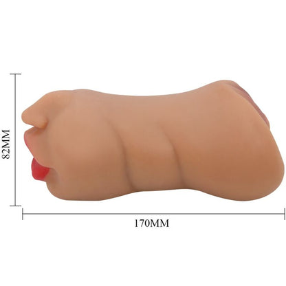 Masturbador Duplo Realista com Boca e Vagina