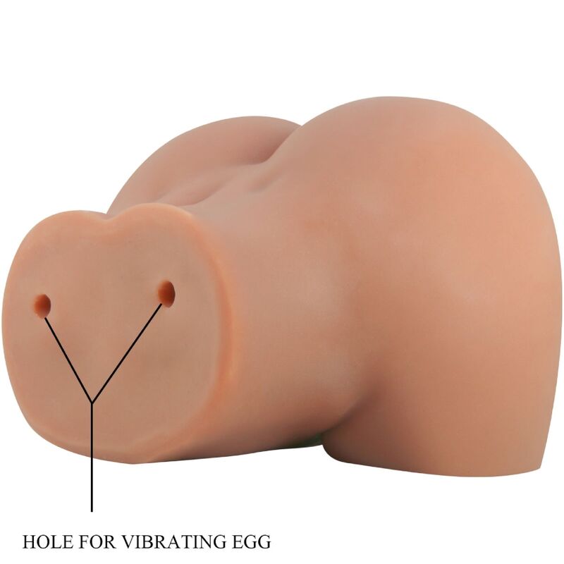Masturbador Masculino Dupla Entrada com Vagina e Ânus Realistas e Vibrador Bullet