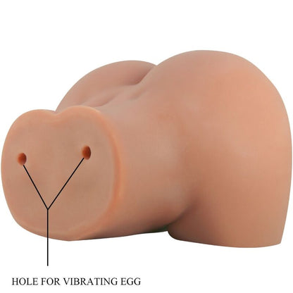 Masturbador Masculino Dupla Entrada com Vagina e Ânus Realistas e Vibrador Bullet