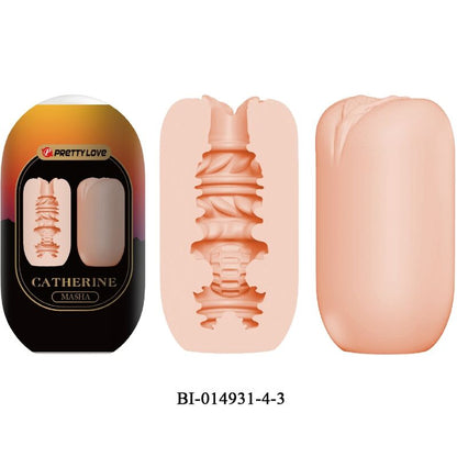 Conjunto de 18 masturbadores masculinos Pretty Love com texturas variadas para diferentes sensações.