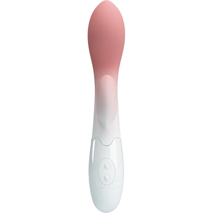 Vibrador PRETTY LOVE G-Spot e Clitóris Rosa, com design ergonómico e botões de controlo visíveis.