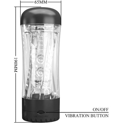 Masturbador Masculino PRETTY LOVE Tamara Vibratório Multi-Velocidade Preto