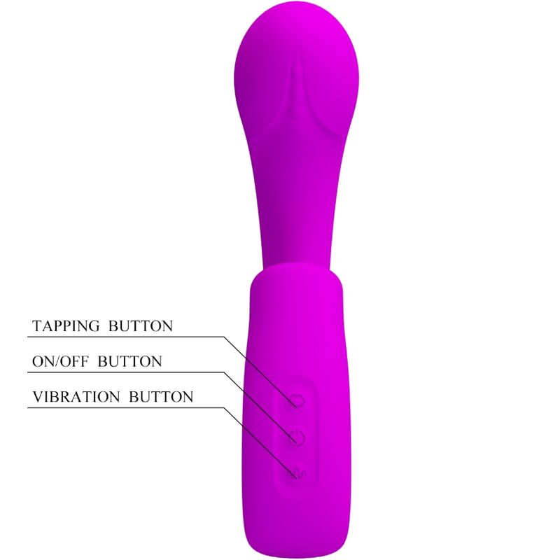 Vibrador PRETTY LOVE SIBEL para ponto G e clítoris roxo com 10 funções de vibração