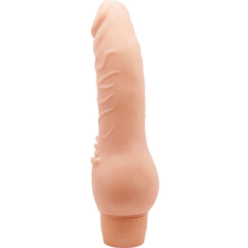 Vibrador Realista BAILE Barbara de 19,5cm cor de carne, com textura detalhada e função de vibração.