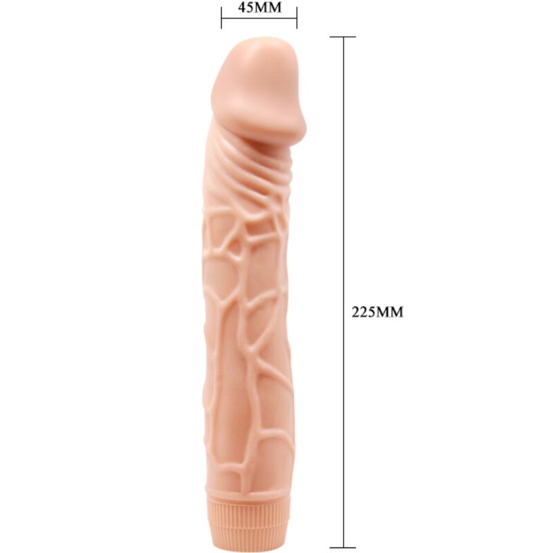 Vibrador Dildo Realista BAILE 22,5cm Cor de Carne com função de vibração.
