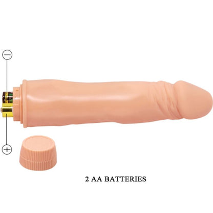 Close-up do Vibrador Realista Anão BAILE 21cm Carne, destacando a textura e o design ergonómico.