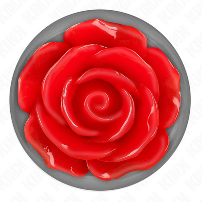 PLUG ANAL ROSA VERMELHO TAMANHO M