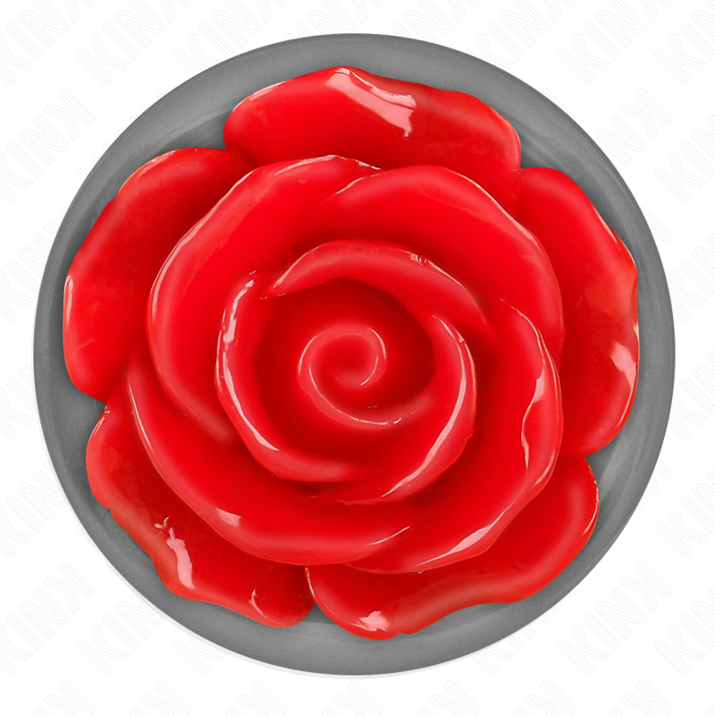 PLUG ANAL ROSA VERMELHO TAMANHO M