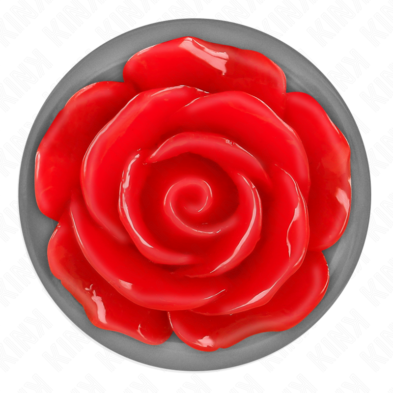 PLUG ANAL ROSA VERMELHO TAMANHO L