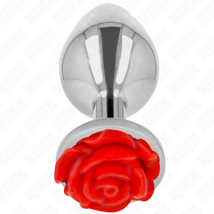 PLUG ANAL ROSA VERMELHO TAMANHO L