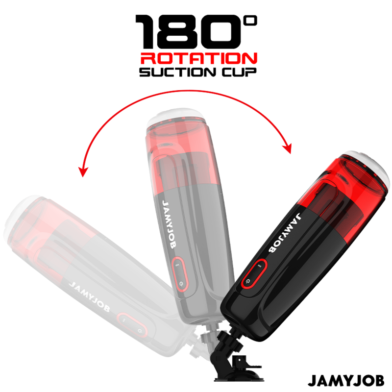 Close-up of the JAMYJOB Masturbador Automático STORM showing its sleek design and features.