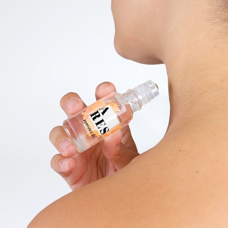 SECRETPLAY Perfume Ares Feromonas em Óleo para Homens 20 ML, frasco roll-on e embalagem