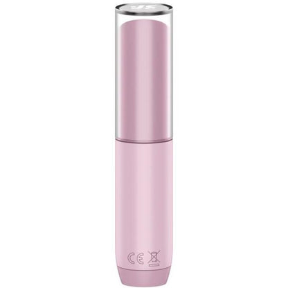Close-up do Satisfyer Estimulador Clitoriano Secret Kiss Wave Rosa, mostrando seu design compacto e elegante.