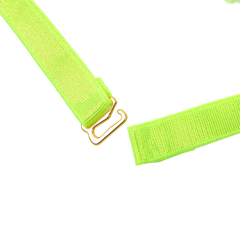 Imagem do Conjunto de Lingerie SUBBLIME Verde Fluorescente com detalhes de corte vazado e alças.