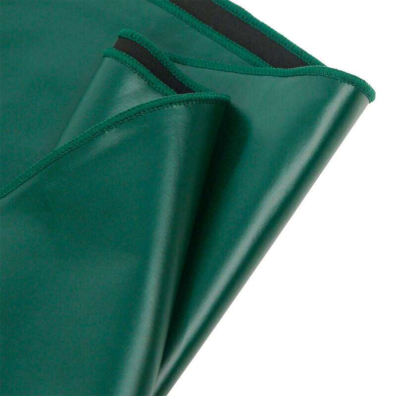 Vestido SUBBLIME com alças de couro PU verde S/M, exibindo design sensual e material macio.