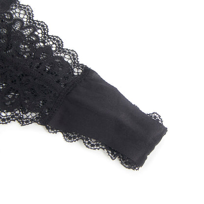 Close-up do Body Lingerie SUBBLIME Couro PU Preto com Renda e Zíper, destacando a textura e detalhes.