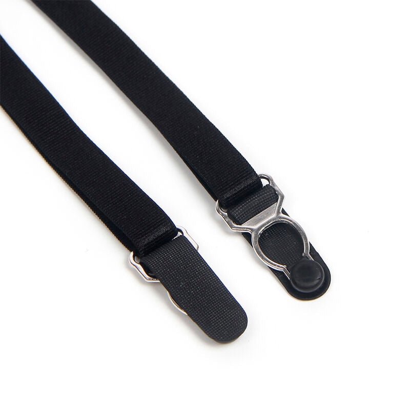 SUBBLIME Body de Renda com Laços e Ligas Preto L/XL, detalhe da renda e design elegante.