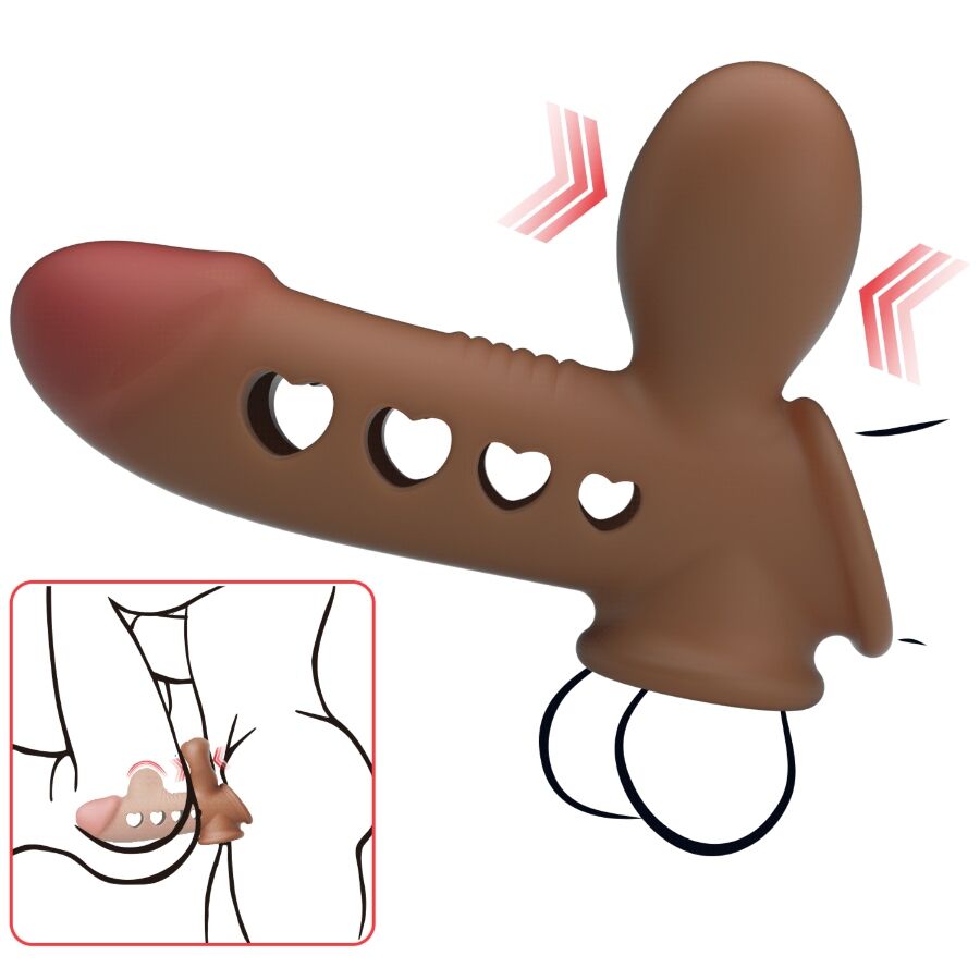 PRETTY LOVE Manga Peniana Tyronn com Airbag inflável, detalhes do design em silicone.