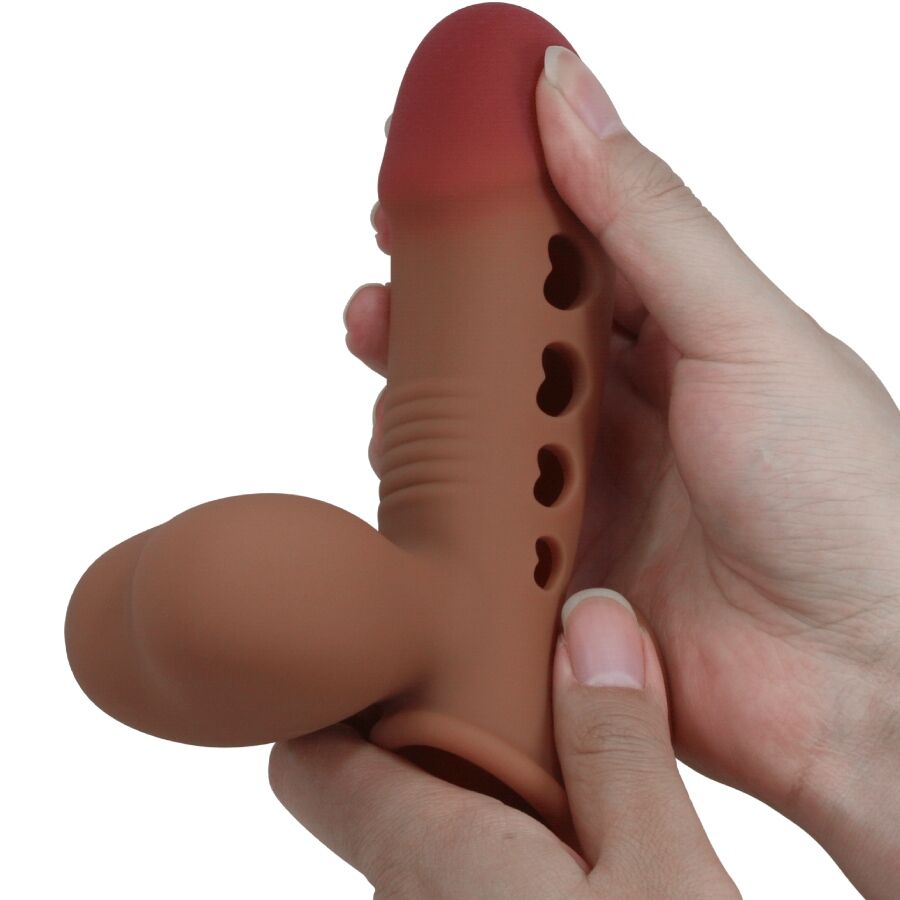 PRETTY LOVE Manga Peniana Tyronn com Airbag inflável, detalhes do design em silicone.