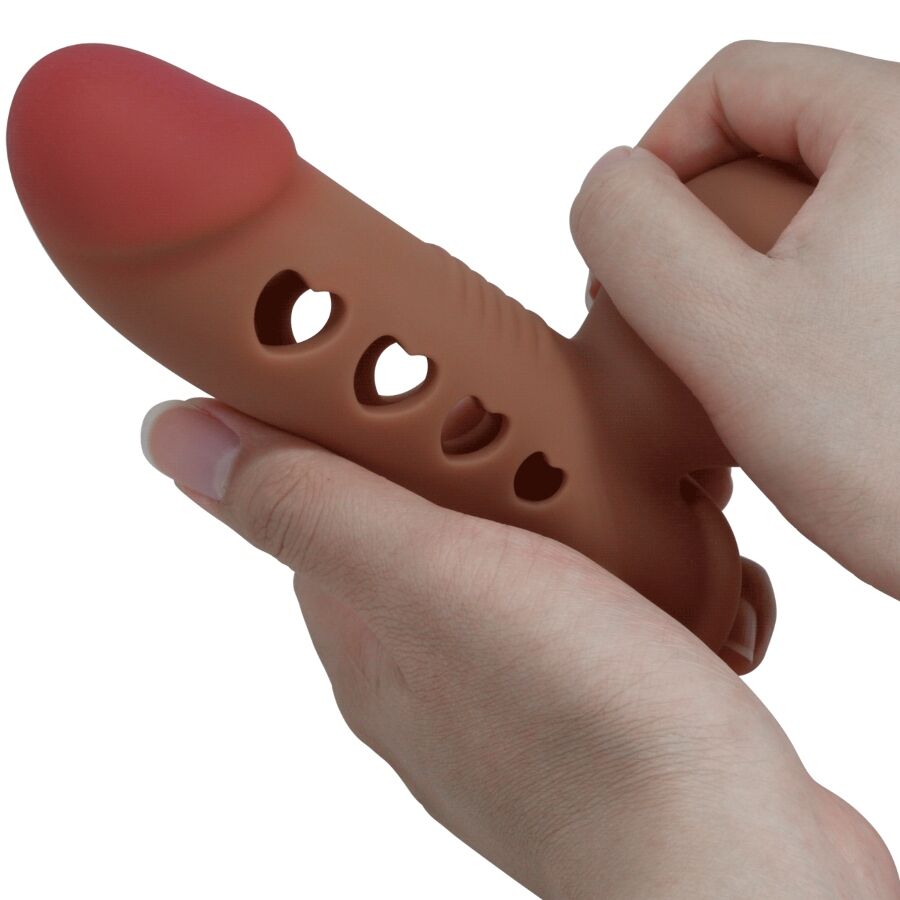 PRETTY LOVE Manga Peniana Tyronn com Airbag inflável, detalhes do design em silicone.