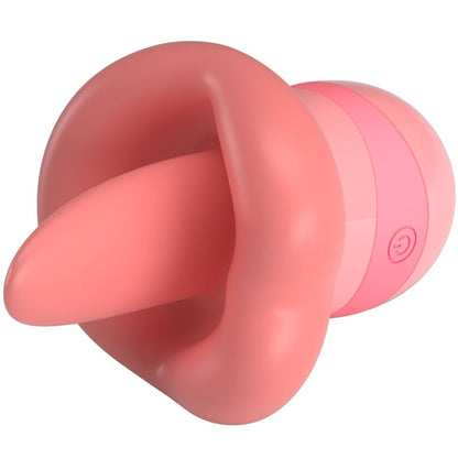 PRETTY LOVE Estimulador Clitoriano Kylee Tongue 10 Vibrações Rosa Nude com design ergonómico e ponta de língua.