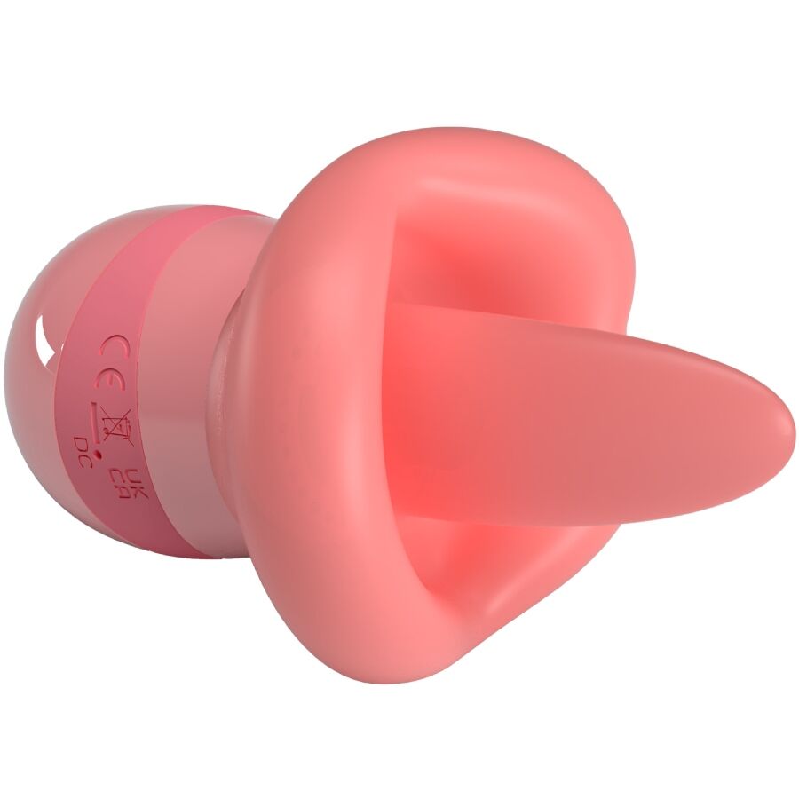 PRETTY LOVE Estimulador Clitoriano Kylee Tongue 10 Vibrações Rosa Nude com design ergonómico e ponta de língua.