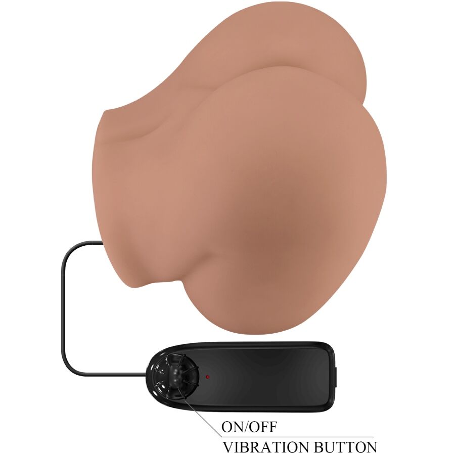 Vibrador com Vagina Realista, Ânus e Controle Remoto