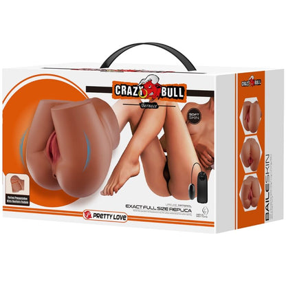 Vibrador com Vagina Realista, Ânus e Controle Remoto