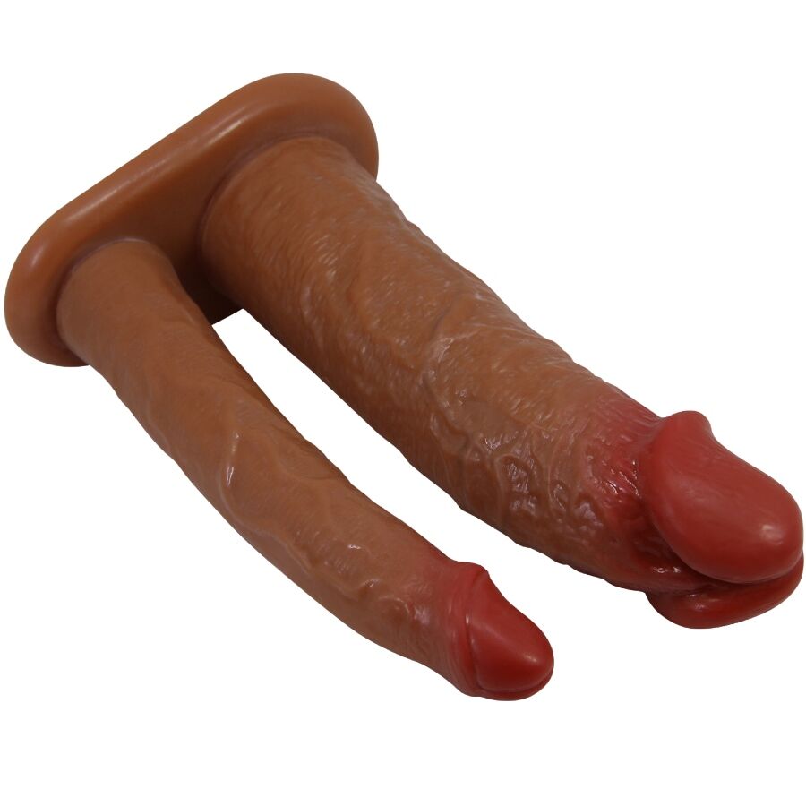 Close-up do Arnês Briefs Duplo Dildo PRETTY LOVE, destacando seu design universal e confortável.