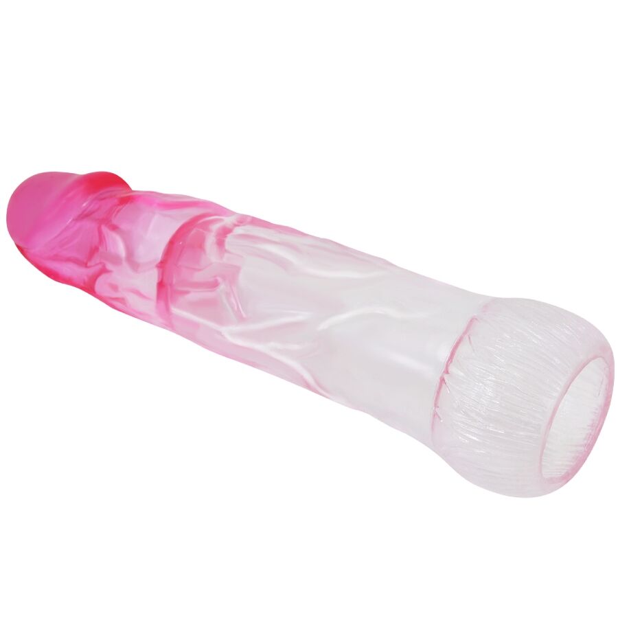 PRETTY LOVE Bainha de Ampliação Realista 6 CM Rosa para aumento peniano e prazer
