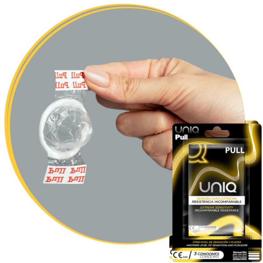 Preservativos Sem Látex com Tiras - 3 Unidades
