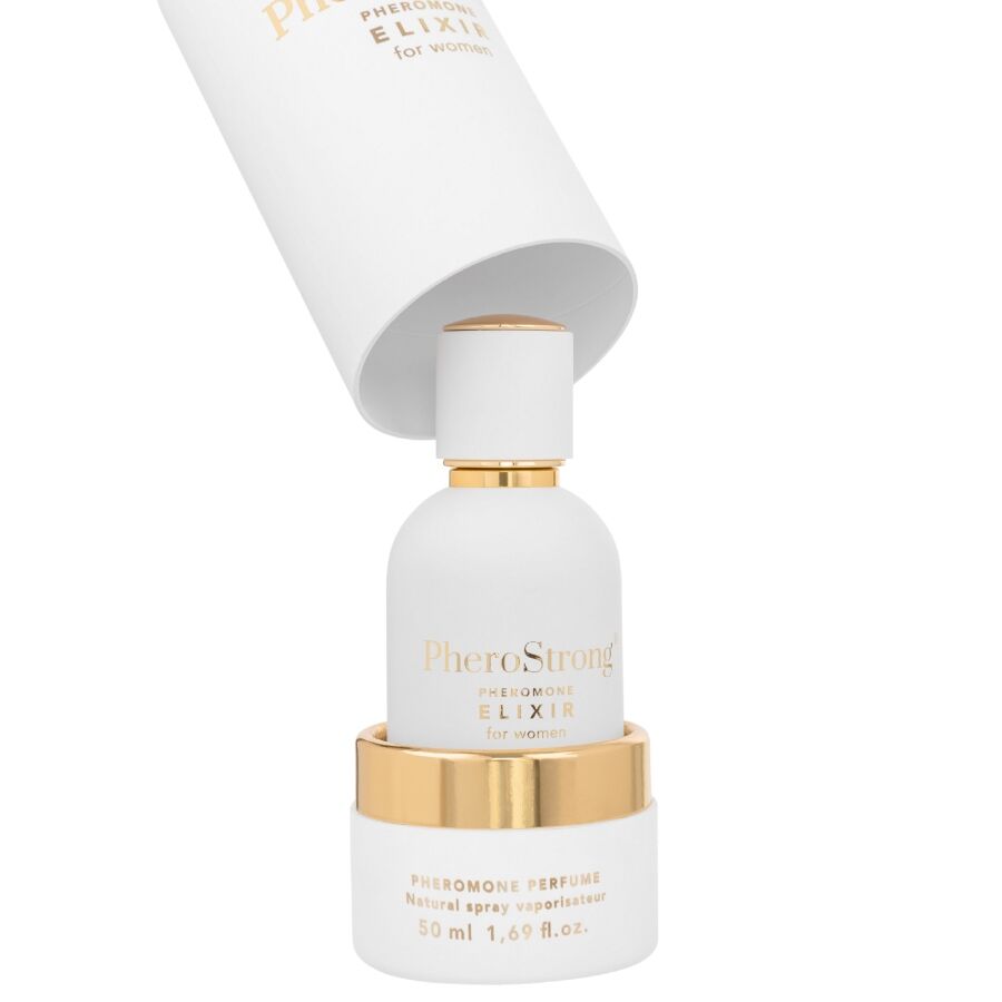 Frasco de PHEROSTRONG Elixir de Feromônios para Mulheres 50 ML