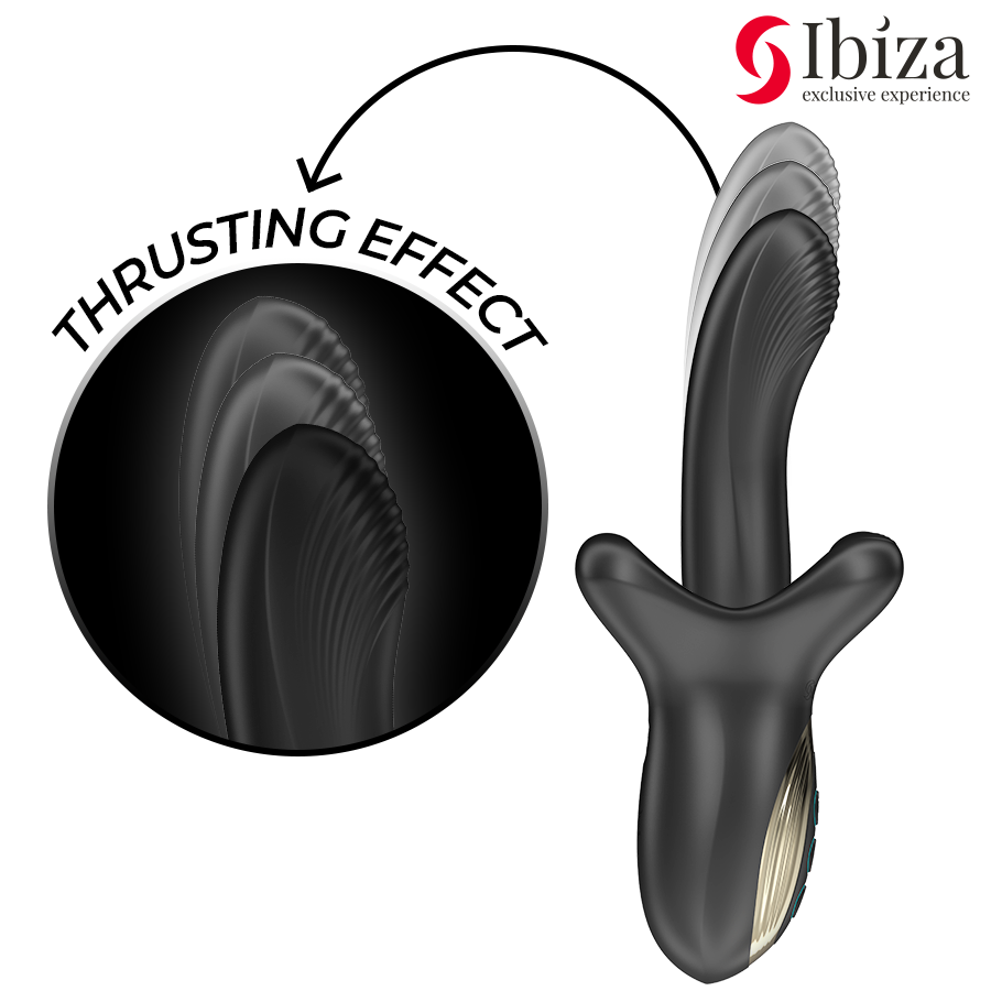 Vibrador Rotativo IBIZA com Múltiplos Motores e Efeito de Mordida para Estimulação Intensa