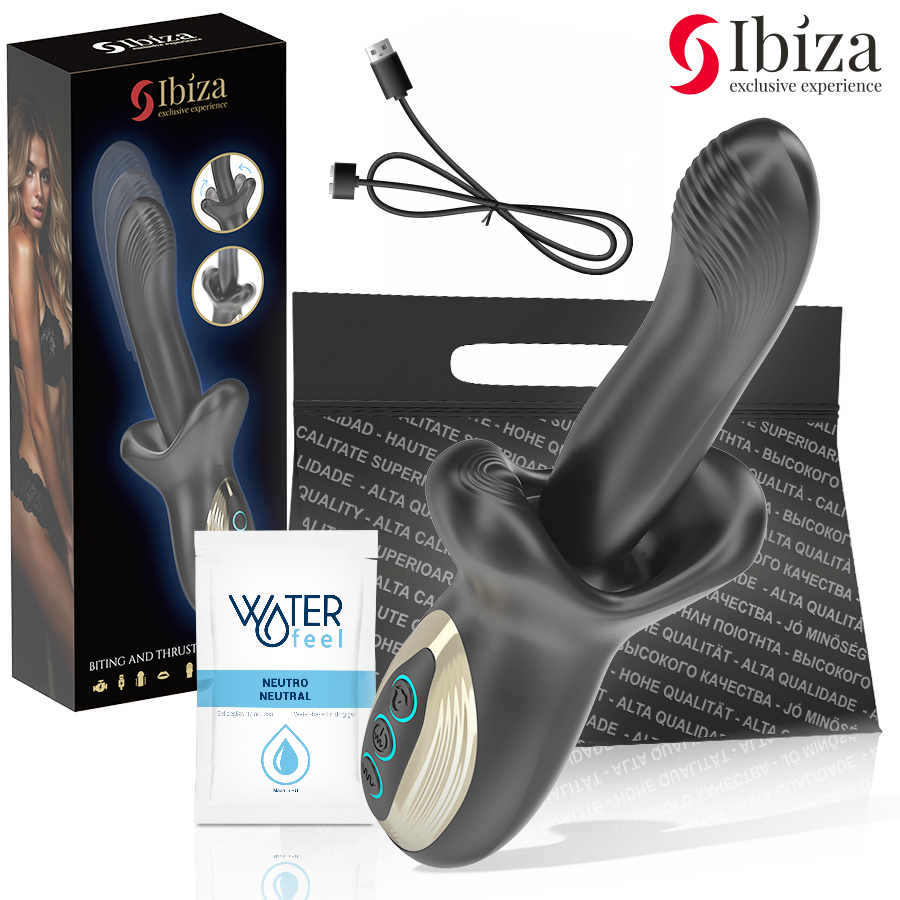 Vibrador Rotativo IBIZA com Múltiplos Motores e Efeito de Mordida para Estimulação Intensa
