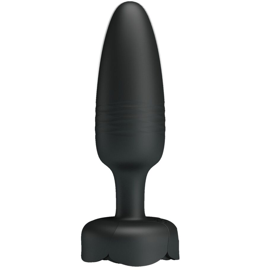 Close-up do PRETTY LOVE Plug Anal Vibratório Tarion com Luz LED, mostrando o design elegante e as características vibratórias.
