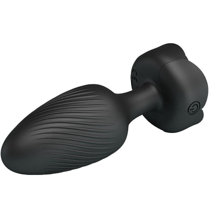 Close-up do Plug Anal Vibratório PRETTY LOVE OSBORN com Luz LED, mostrando o design ergonómico e a base.