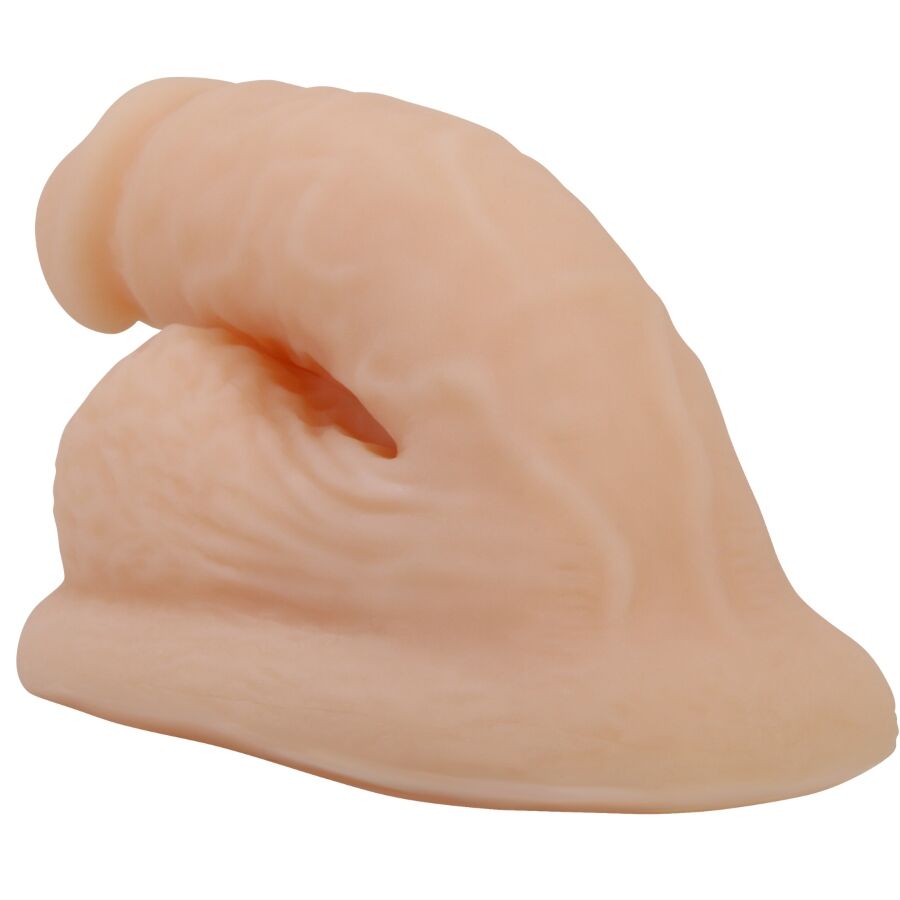 PRETTY LOVE Dildo Ultra Realista Elástico 10 CM com Ventosa, mostrando detalhes da textura e formato.