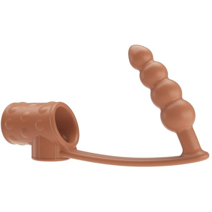 Manga para Pênis PRETTY LOVE com Plug Anal Natural e anel peniano para ereção.