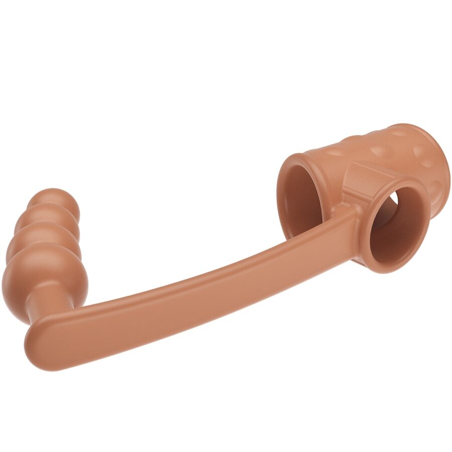 Manga para Pênis PRETTY LOVE com Plug Anal Natural e anel peniano para ereção.