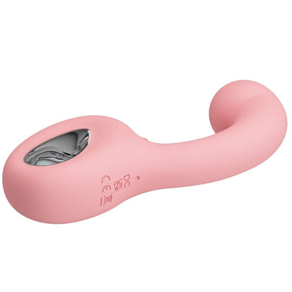 Vibrador PRETTY LOVE Erynnynes para Ponto G e Clítoris, de silicone rosa.