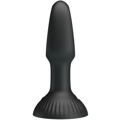 Close-up of the PRETTY LOVE Plug Anal Vibratório Hubert, showing its silicone texture and design.