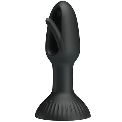 Close-up of the PRETTY LOVE Plug Anal Vibratório Hubert, showing its silicone texture and design.
